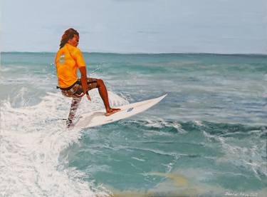 Original Figurative Sports Paintings by Shahar Klein