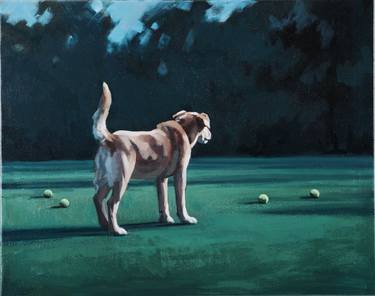 Original Realism Dogs Paintings by Katherine Fraser