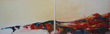 Original Abstract Expressionism Landscape Paintings by Cristina Castañeda Granja