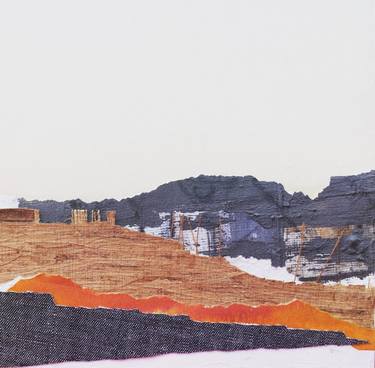 Original Abstract Landscape Collage by Cristina Castañeda Granja