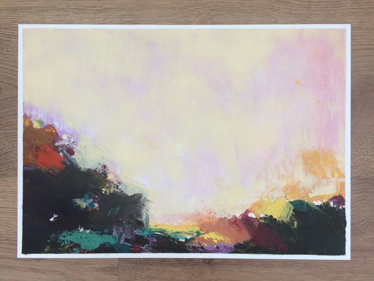 Original Abstract Nature Painting by Cristina Castañeda Granja