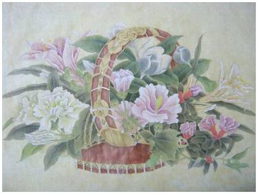 Archaizing Ancient Painting - Flower Basket thumb