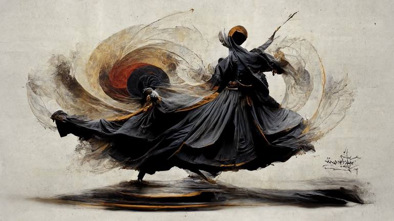 Whirling Dervish #3 Digital by Edmond Keshishyan | Saatchi Art