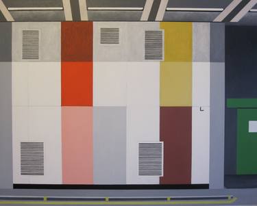 Original Abstract Architecture Paintings by Marc Alan Palmer