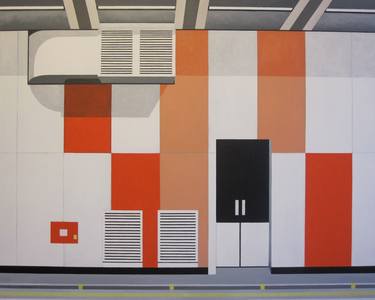 Original Abstract Architecture Paintings by Marc Alan Palmer