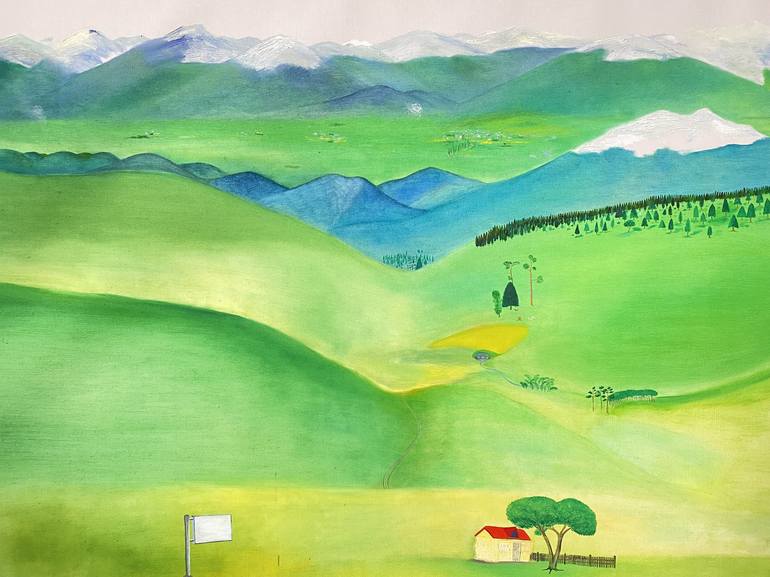 Original Landscape Painting by Michael Arbolishvili