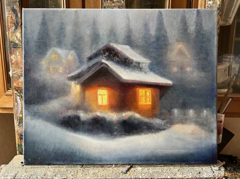 Original Home Painting by Besik Arbolishvili
