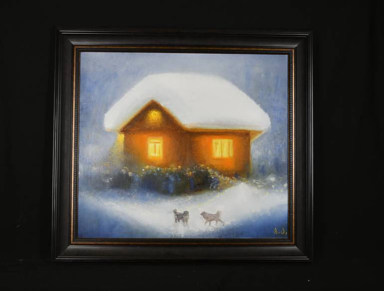 Original Classicism Landscape Painting by Besik Arbolishvili