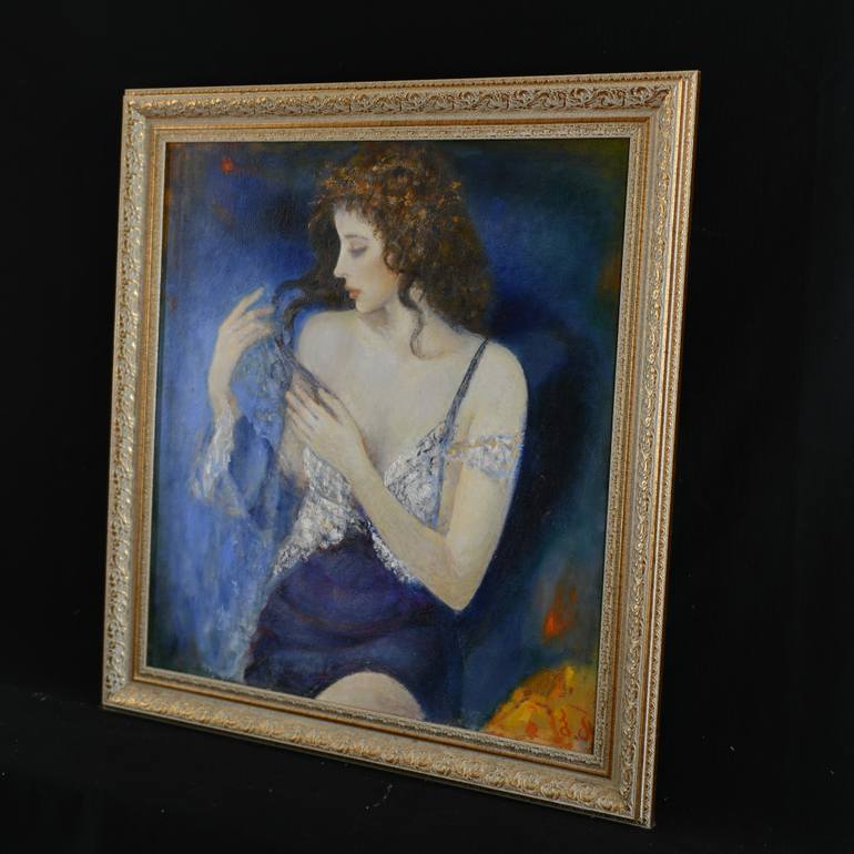 Original Classicism Nude Painting by Besik Arbolishvili