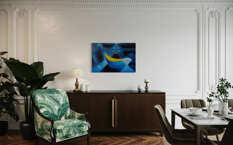 Original Art Nouveau Abstract Painting by Besik Arbolishvili