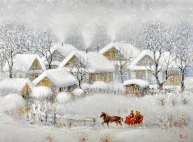 Original Classicism Nature Painting by Besik Arbolishvili