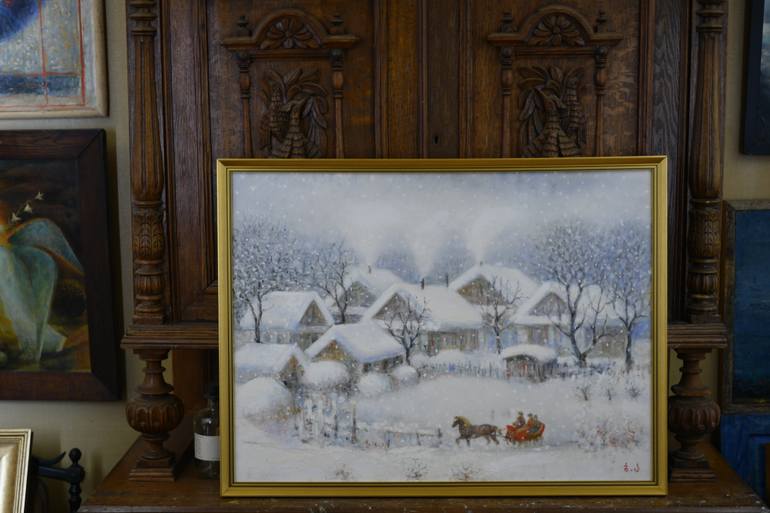 Original Classicism Nature Painting by Besik Arbolishvili