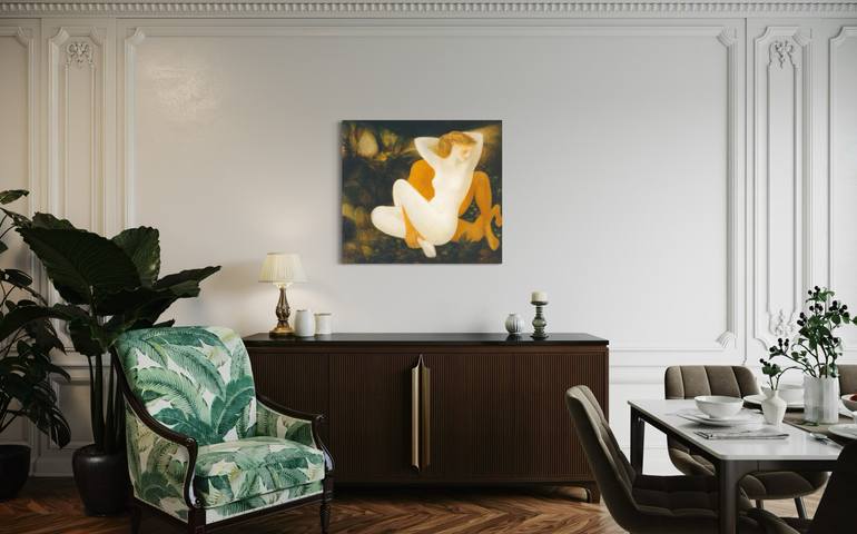 Original Abstract Nude Painting by Besik Arbolishvili