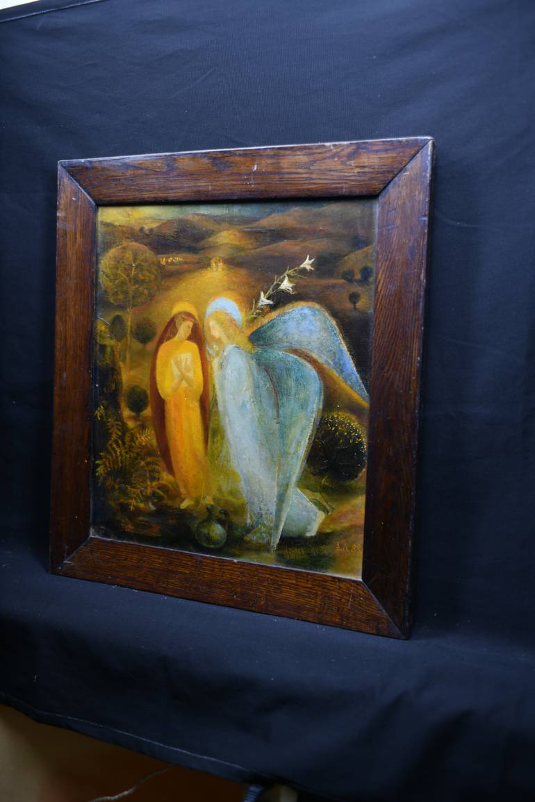 Original Figurative Religion Painting by Besik Arbolishvili