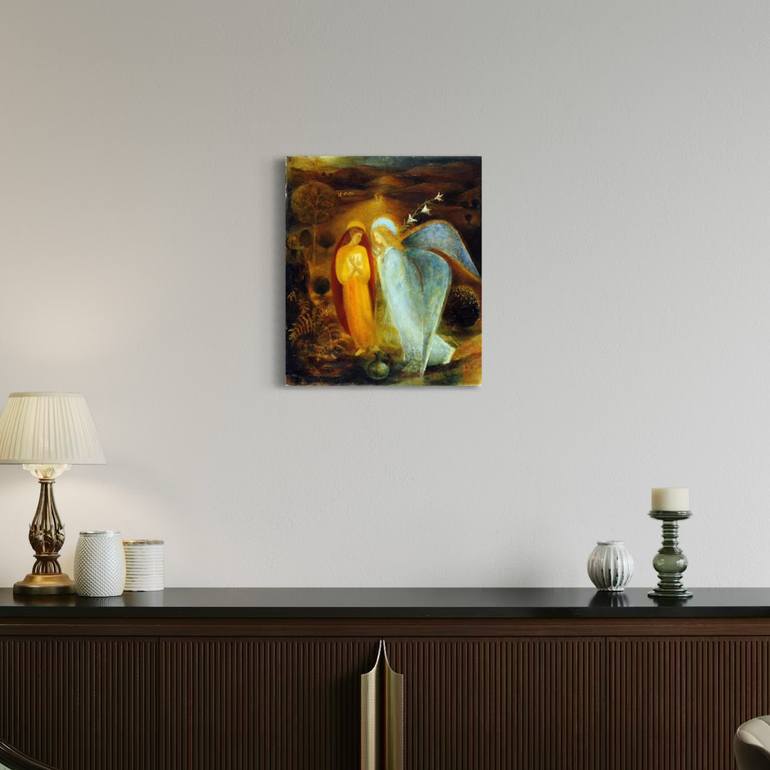 Original Figurative Religion Painting by Besik Arbolishvili