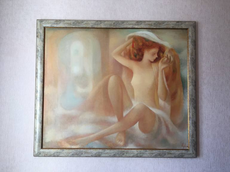 Original Figurative Nude Painting by Besik Arbolishvili