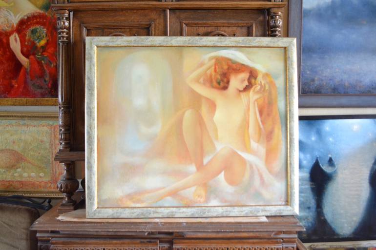 Original Figurative Nude Painting by Besik Arbolishvili