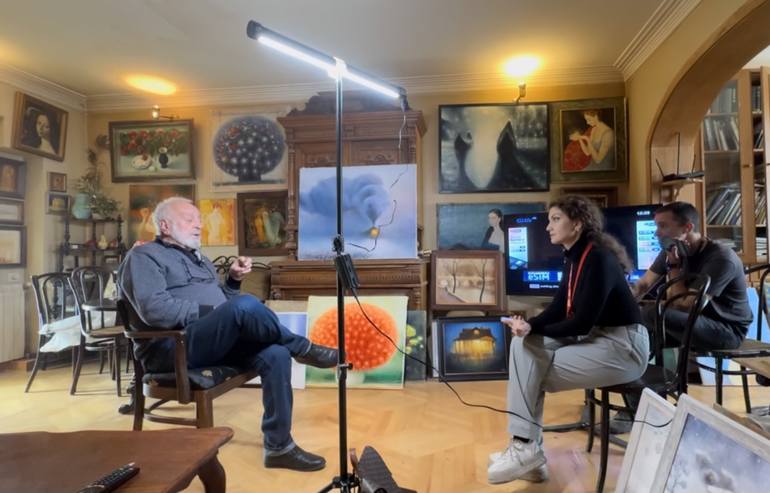 Original Documentary Religion Painting by Besik Arbolishvili