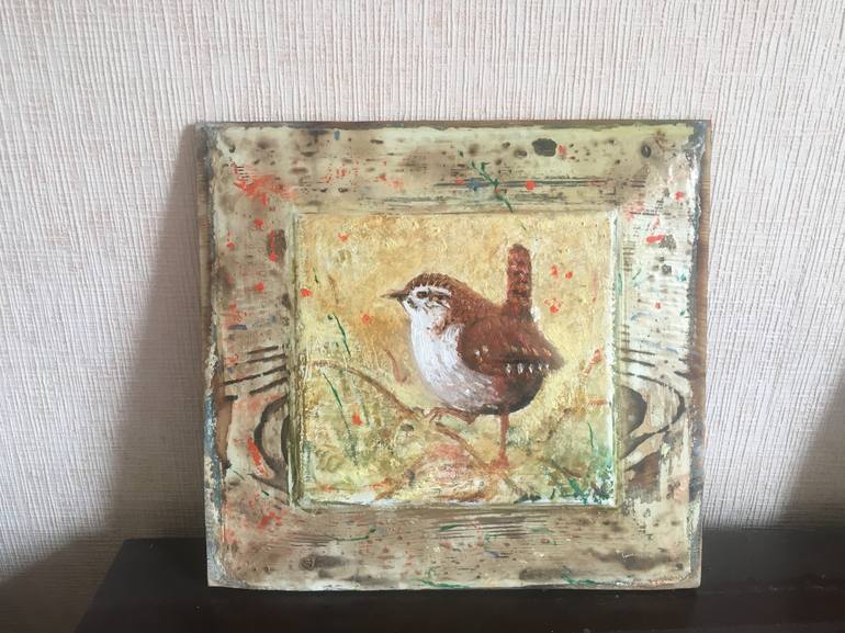 Original Art Deco Nature Painting by Besik Arbolishvili