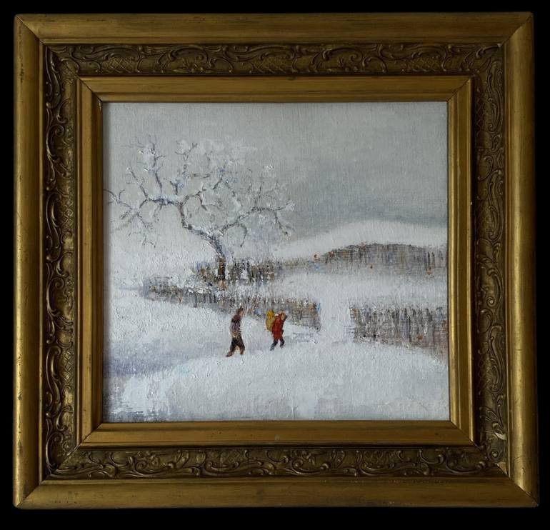 Winter Painting by Besik Arbolishvili | Saatchi Art