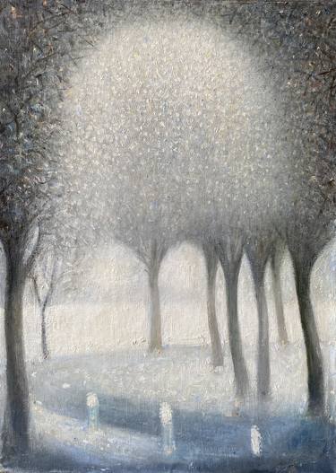 Print of Tree Paintings by Besik Arbolishvili