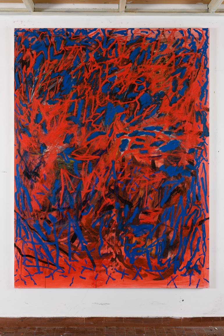 Original Abstract Expressionism Abstract Painting by Marco Affaitati