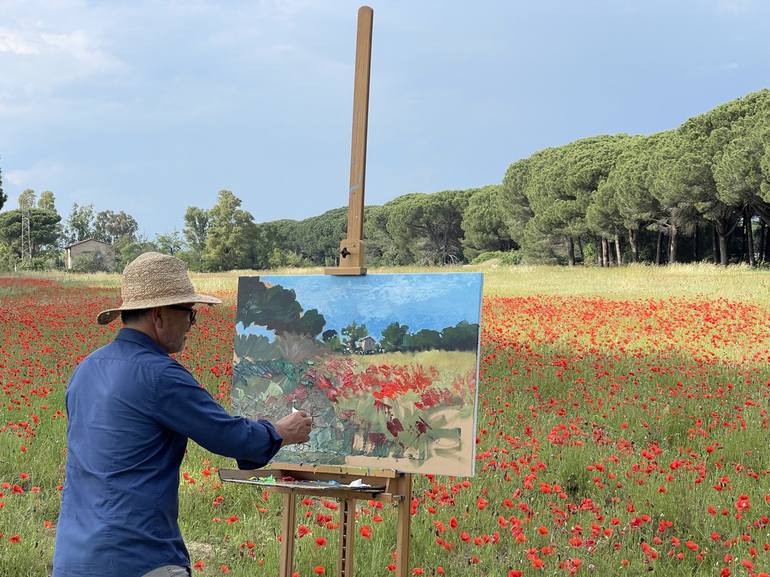 Original Landscape Painting by Agostino Veroni