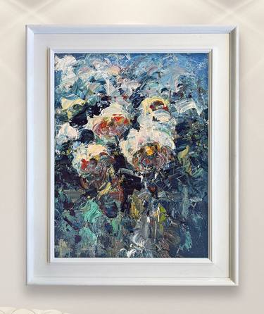 Original Abstract Floral Paintings by Agostino Veroni