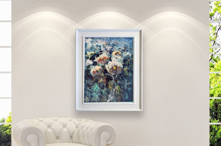 Original Floral Painting by Agostino Veroni