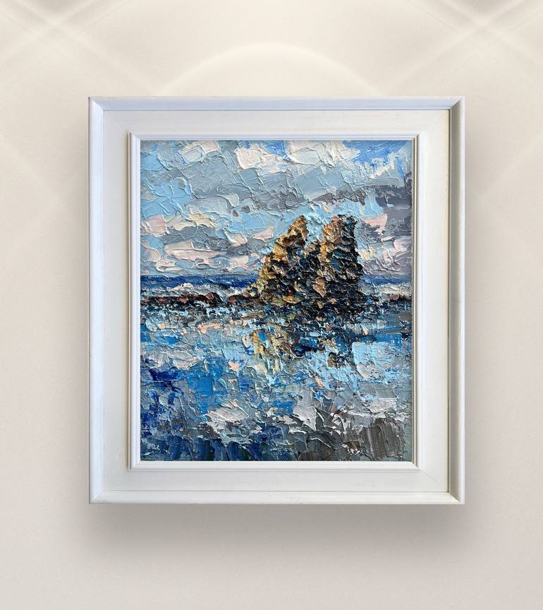 Original Impressionism Beach Paintings by Agostino Veroni