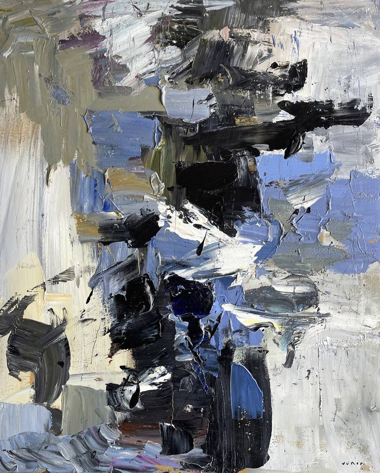 Original Modernism Abstract Paintings by Agostino Veroni