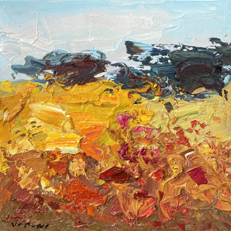 Original Abstract Landscape Paintings by Agostino Veroni
