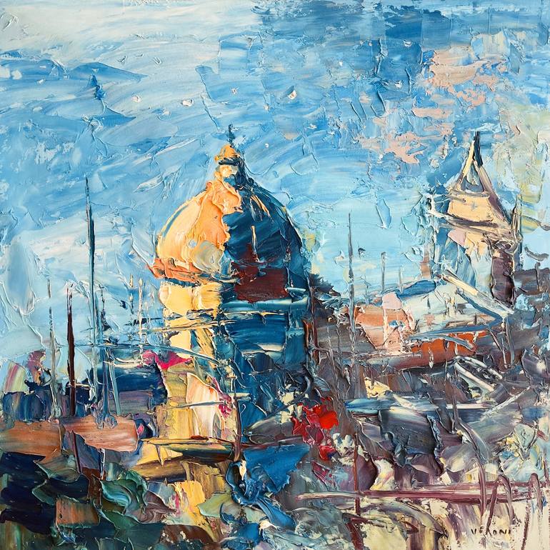 Original Impressionism Seascape Paintings by Agostino Veroni