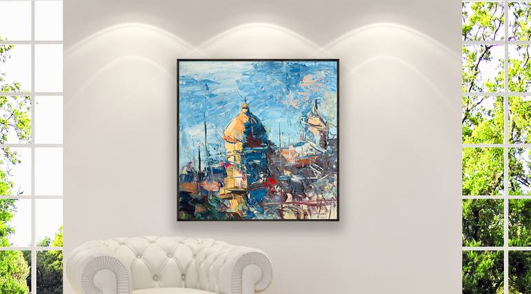 Original Impressionism Seascape Painting by Agostino Veroni