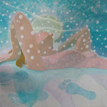 Original Figurative Nude Paintings by Bernard Moutin