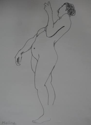 Original Nude Drawings by Bernard Moutin