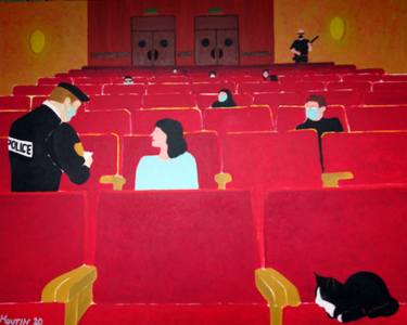 Original Conceptual Cinema Paintings by Bernard Moutin