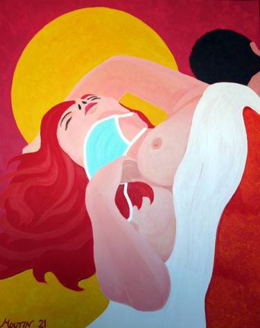 Original Erotic Paintings by Bernard Moutin