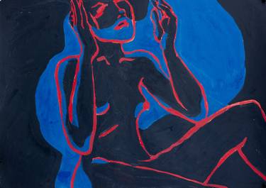 Print of Pop Art Nude Paintings by Lena Yastreb
