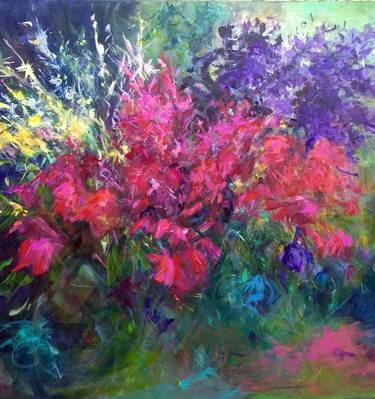 Original Impressionism Floral Paintings by Julliette Tehrani
