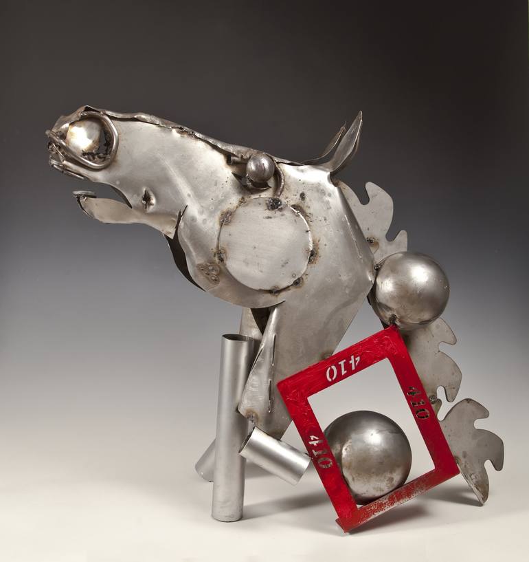 Original Abstract Animal Sculpture by Lilian Istrati