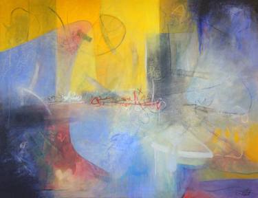 Original Abstract Expressionism Abstract Paintings by Mahi Chafik-Idrissi