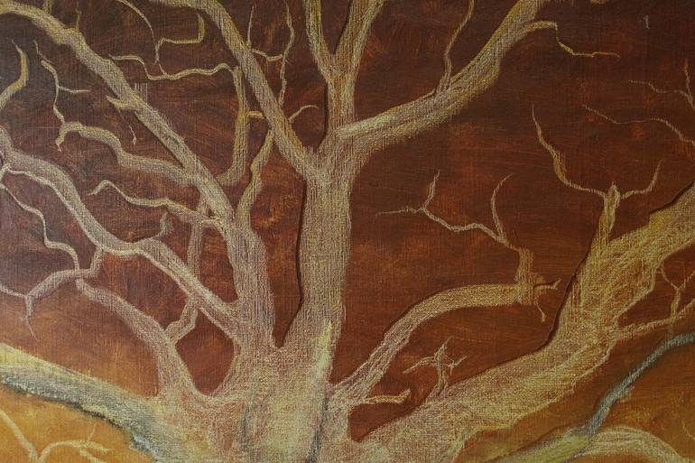 Original Tree Painting by Mahi Chafik-Idrissi