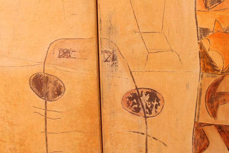 Original Abstract Expressionism Abstract Painting by Mahi Chafik-Idrissi