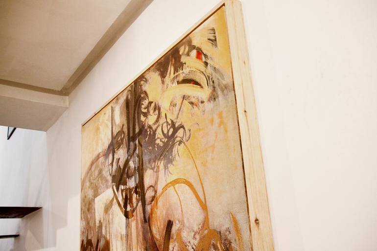 Original Abstract Expressionism Abstract Painting by Mahi Chafik-Idrissi