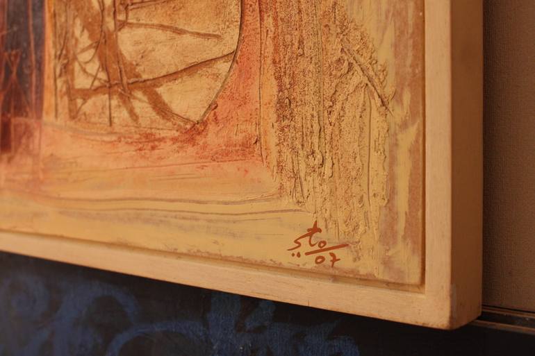 Original Abstract Expressionism Abstract Painting by Mahi Chafik-Idrissi