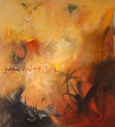 Original Abstract Expressionism Abstract Paintings by Mahi Chafik-Idrissi