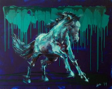 Print of Abstract Expressionism Horse Paintings by Olia Andronova