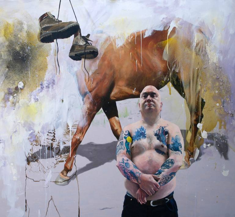 Original Figurative People Painting by Chris Stevens