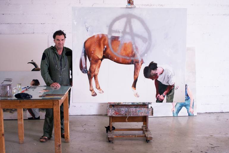 Original People Painting by Chris Stevens